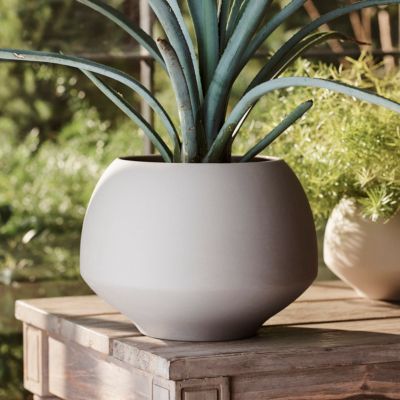 Angled Base Ceramic Planter, 6" Terrain