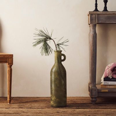 Aged Recycled Glass Bottle Vase Terrain