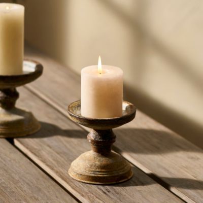 Aged Iron Pillar Candle Holder Terrain