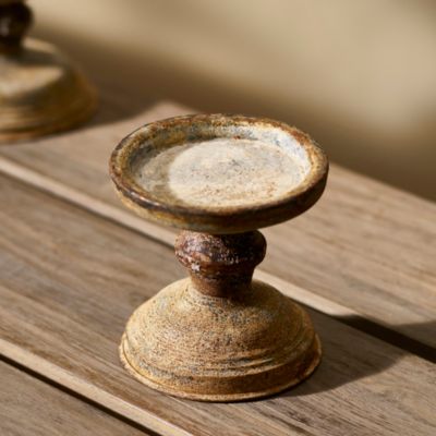Aged Iron Pillar Candle Holder Terrain