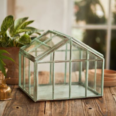 Greenhouse Verdigris Iron Terrarium Terrain