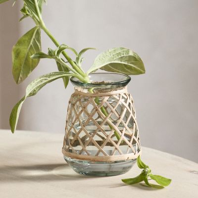 Rattan Wrapped Bud Vase Terrain