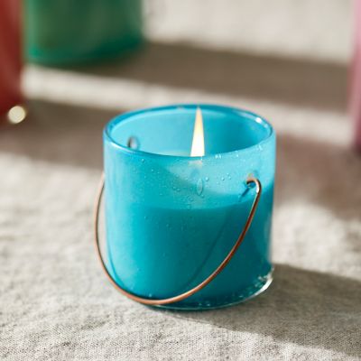 Hanging Colorful Glass Citronella Candle Terrain