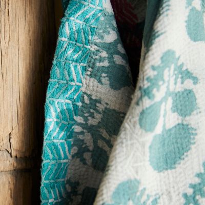 Recycled Sari Kantha Throw Terrain