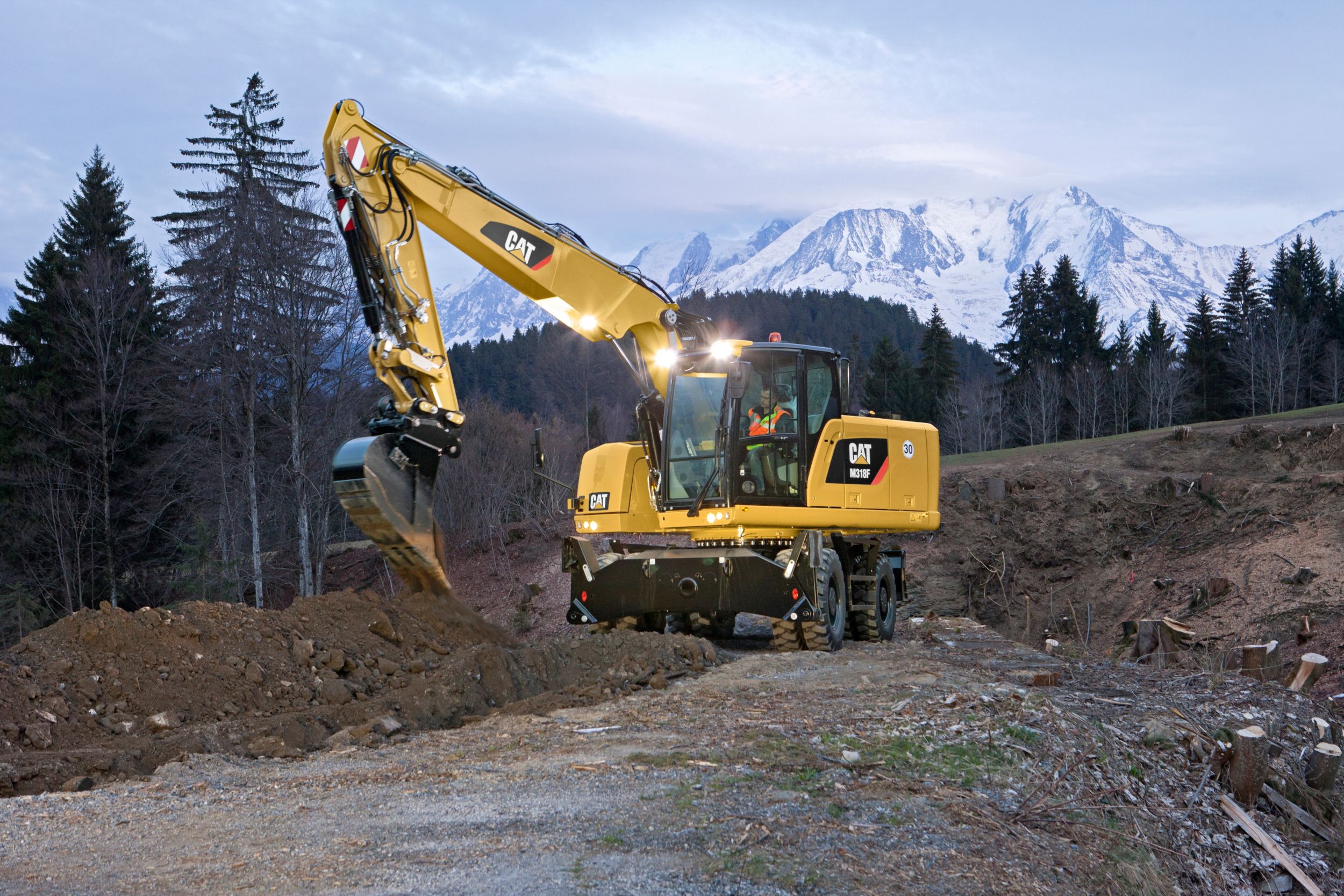 Cat M318F Wheeled Excavator Caterpillar