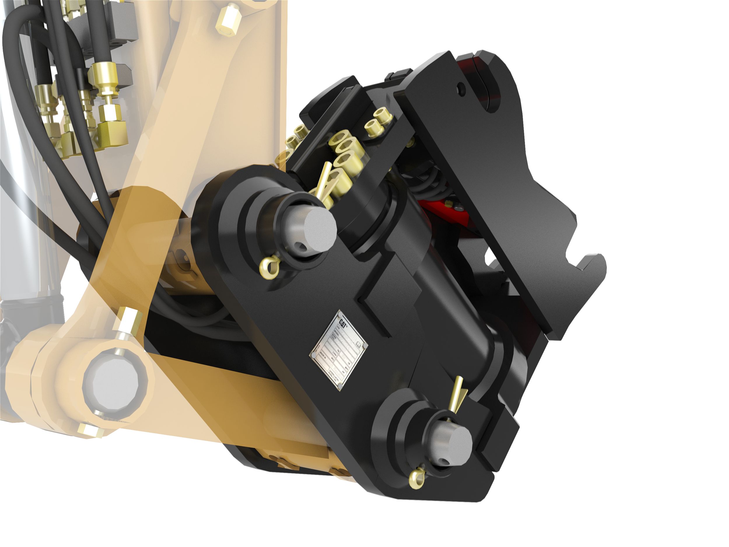 New Hydraulic Dual Lock Tilt Coupler8 ton for Sale Arkansas Riggs Cat