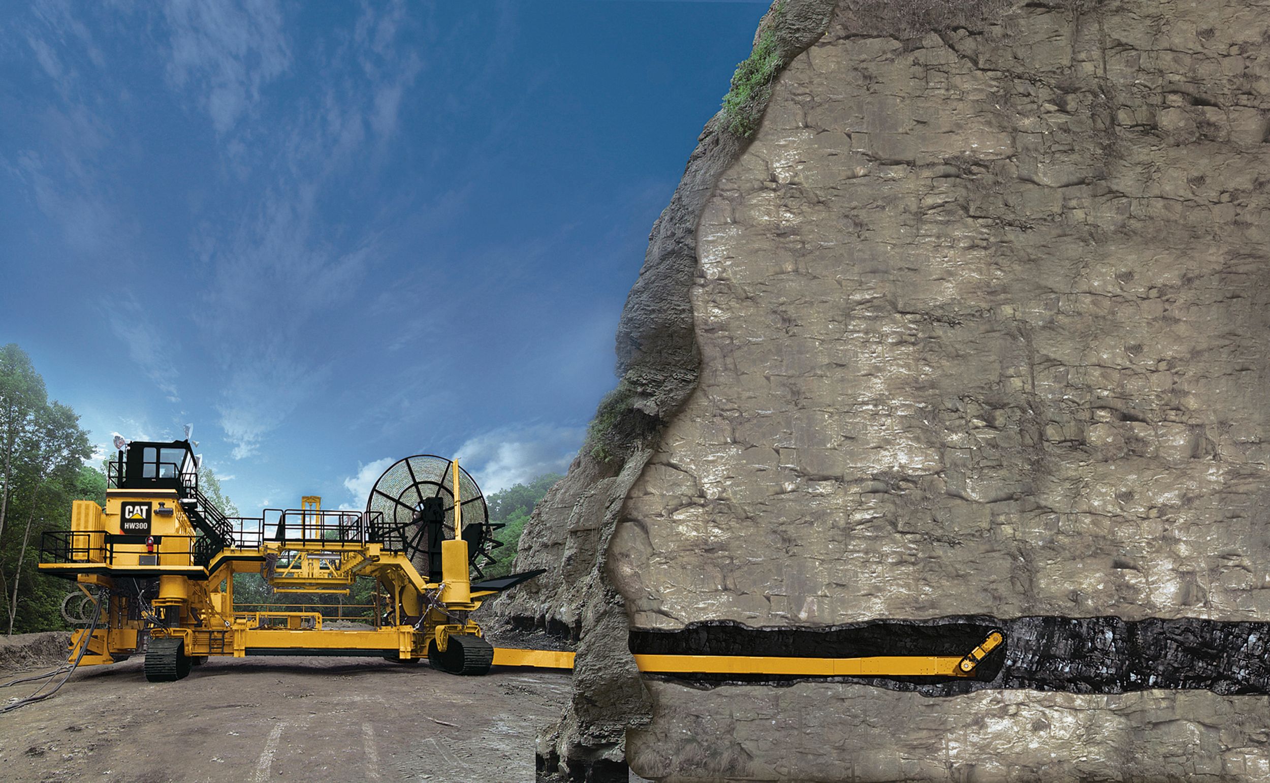 New HW300 Highwall Mining System for Sale Whayne Cat