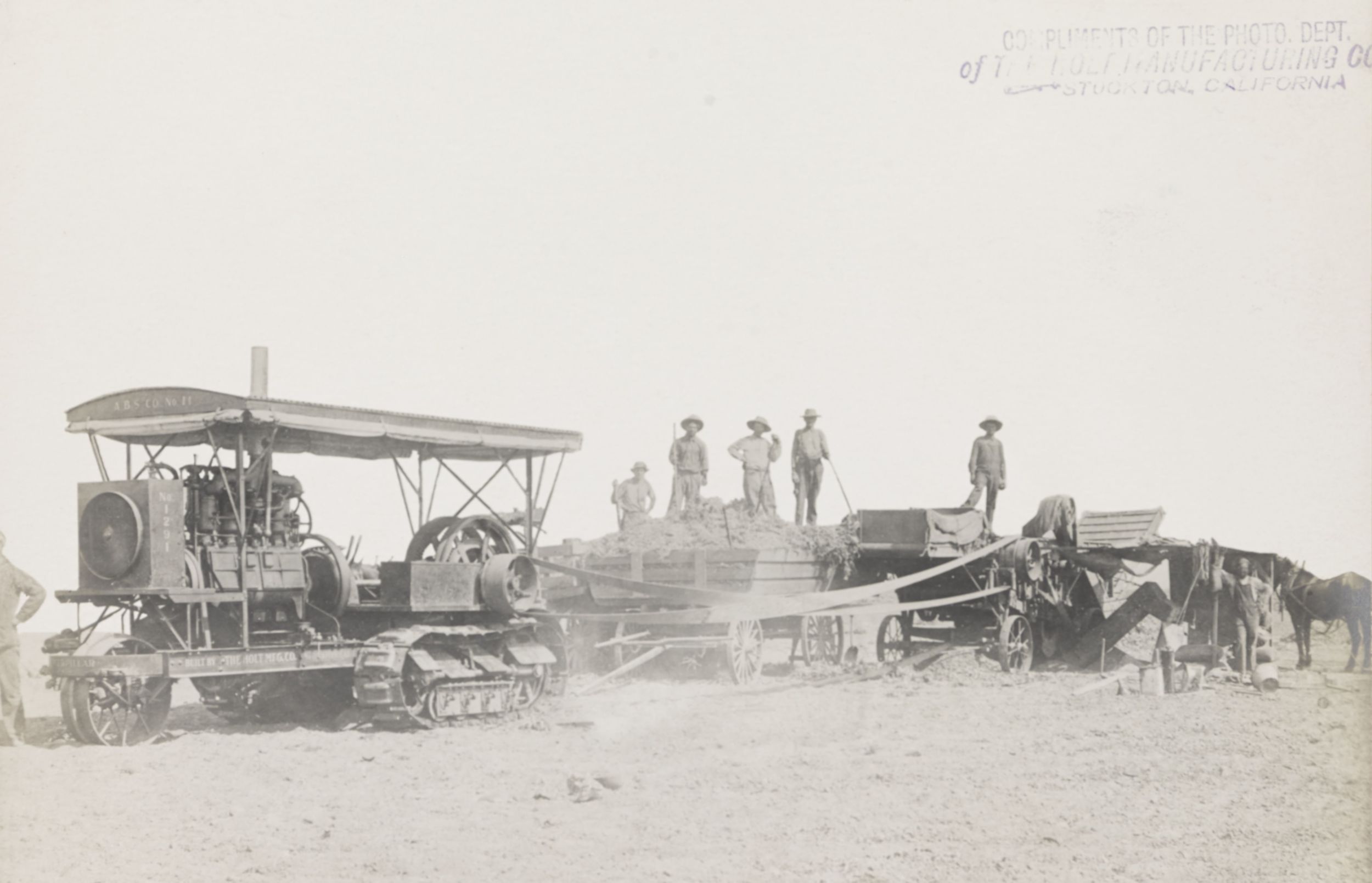 Caterpillar 1918 Customer Gets Food on the Table with the Holt 45