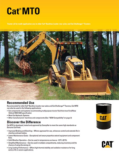 Cat Oils Cat Caterpillar