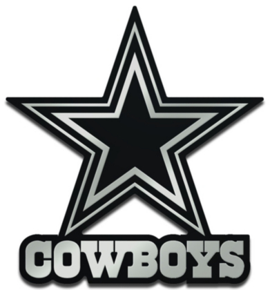 Dallas Cowboys Monochrome Metallic Auto Emblem Dallas Cowboys Pro Shop