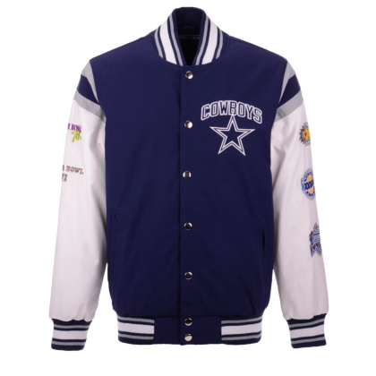 Dallas Cowboys Mens Commemorative Varsity Jacket Dallas Cowboys Pro Shop