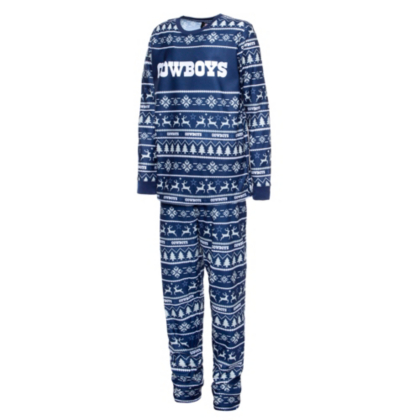 Dallas Cowboys Youth Family Holiday Pajama Set Dallas Cowboys Pro Shop