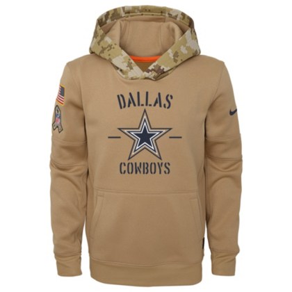 Dallas Cowboys Nike Youth Salute to Service Therma Hoodie Dallas