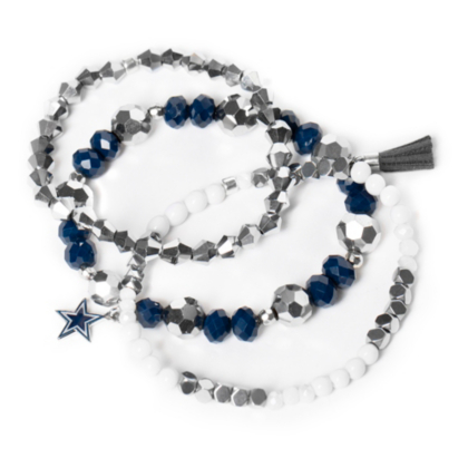 Dallas Cowboys Beaded Bracelet Set Dallas Cowboys Pro Shop