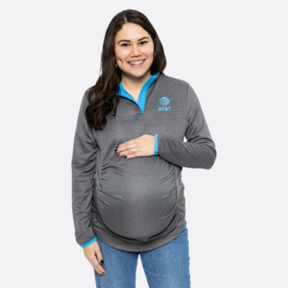 AT&T Team Colors Destiny Maternity Quarter Zip AT&T Brand Shop