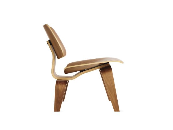 Eames Molded Plywood Lounge Chair with Wood Base Herman Miller