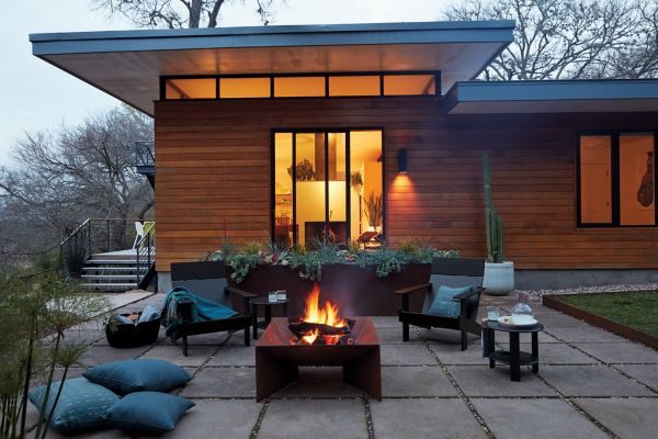 Plodes® Geometric Fire Pit Design Within Reach