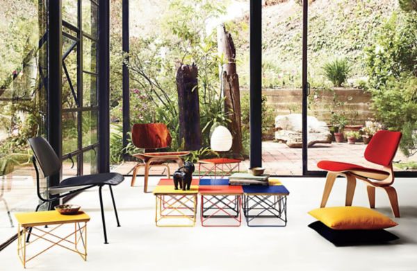 Eames Molded Plywood Lounge Chair with Metal Base Herman Miller