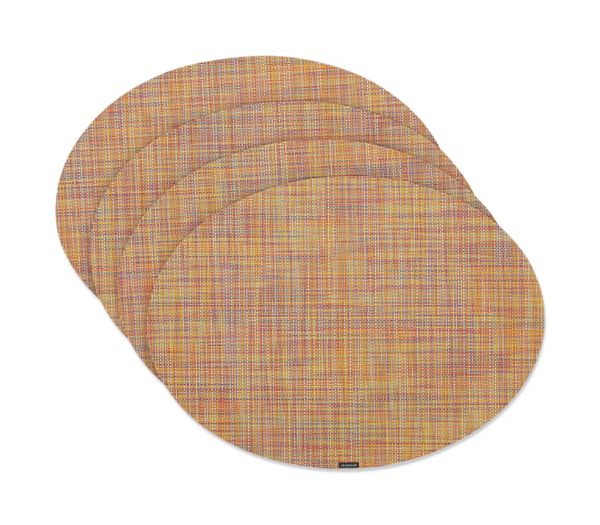 Chilewich Mini Basketweave Oval Placemats, Set of 4 Design Within Reach