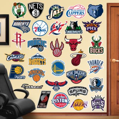 NBA Logo Collection 2013 Wall Decal Shop Fathead® for NBA Decor