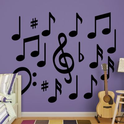 Music Notes Wall Decal Shop Fathead® for Thematic Shapes Decor