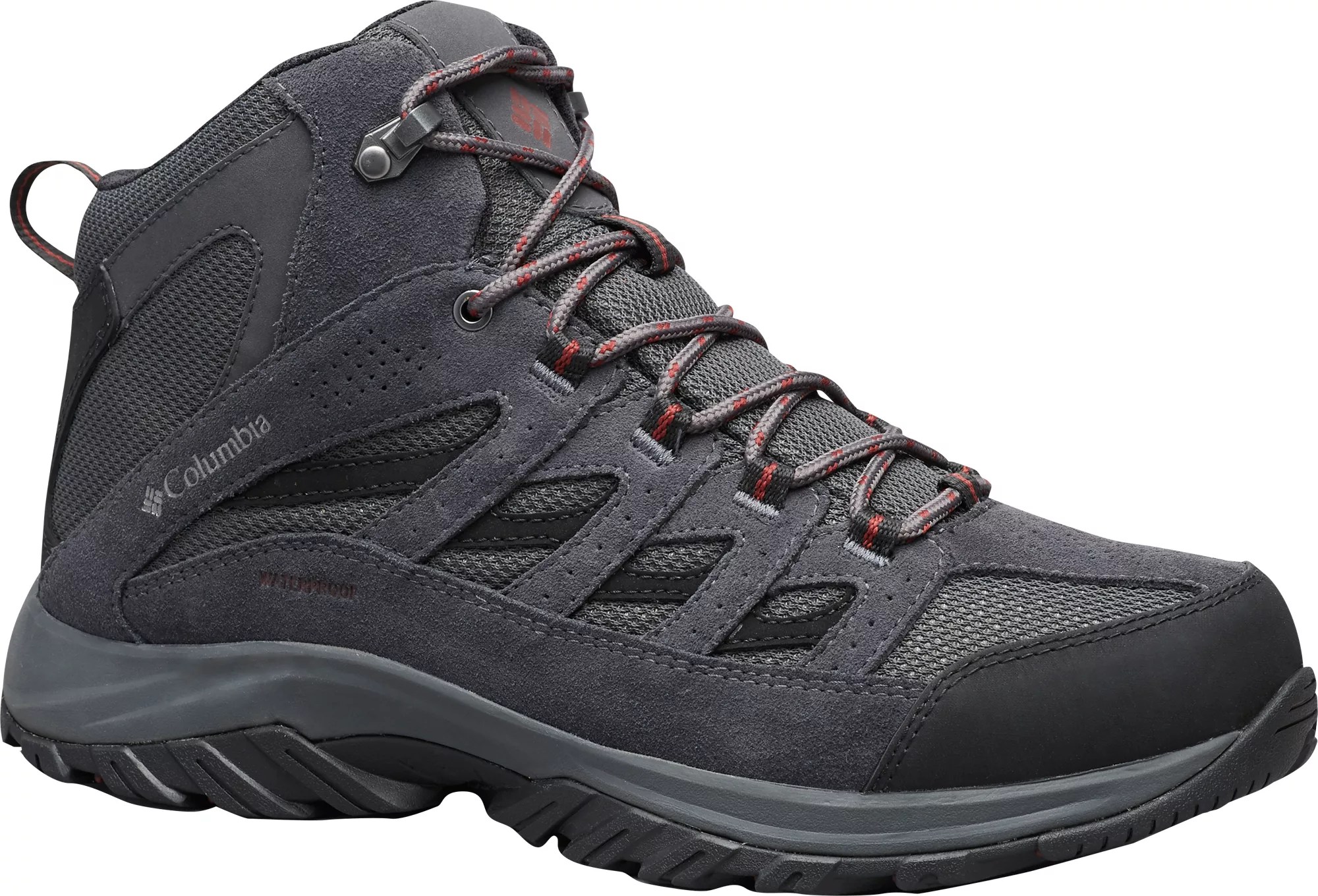 Columbia Men's Crestwood Mid Waterproof Hiking Boots, Dark Grey/Deep