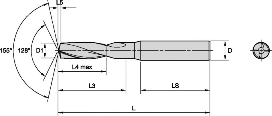 Solid Carbide Drills Solid Carbide Drill for CFRP/Metal Stacks
