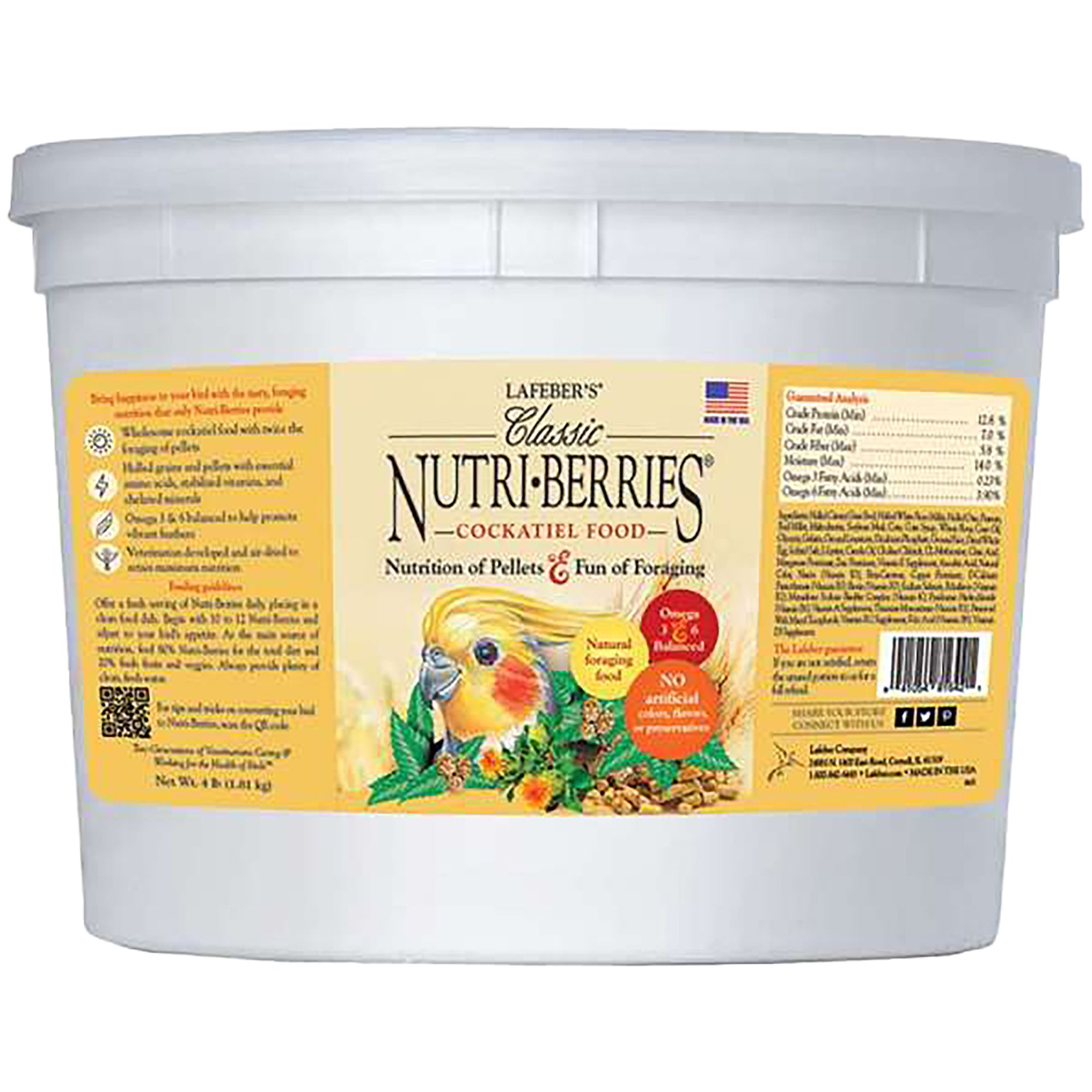 Lafeber's® NutriBerries Cockatiel Bird Food bird Pet Bird Food