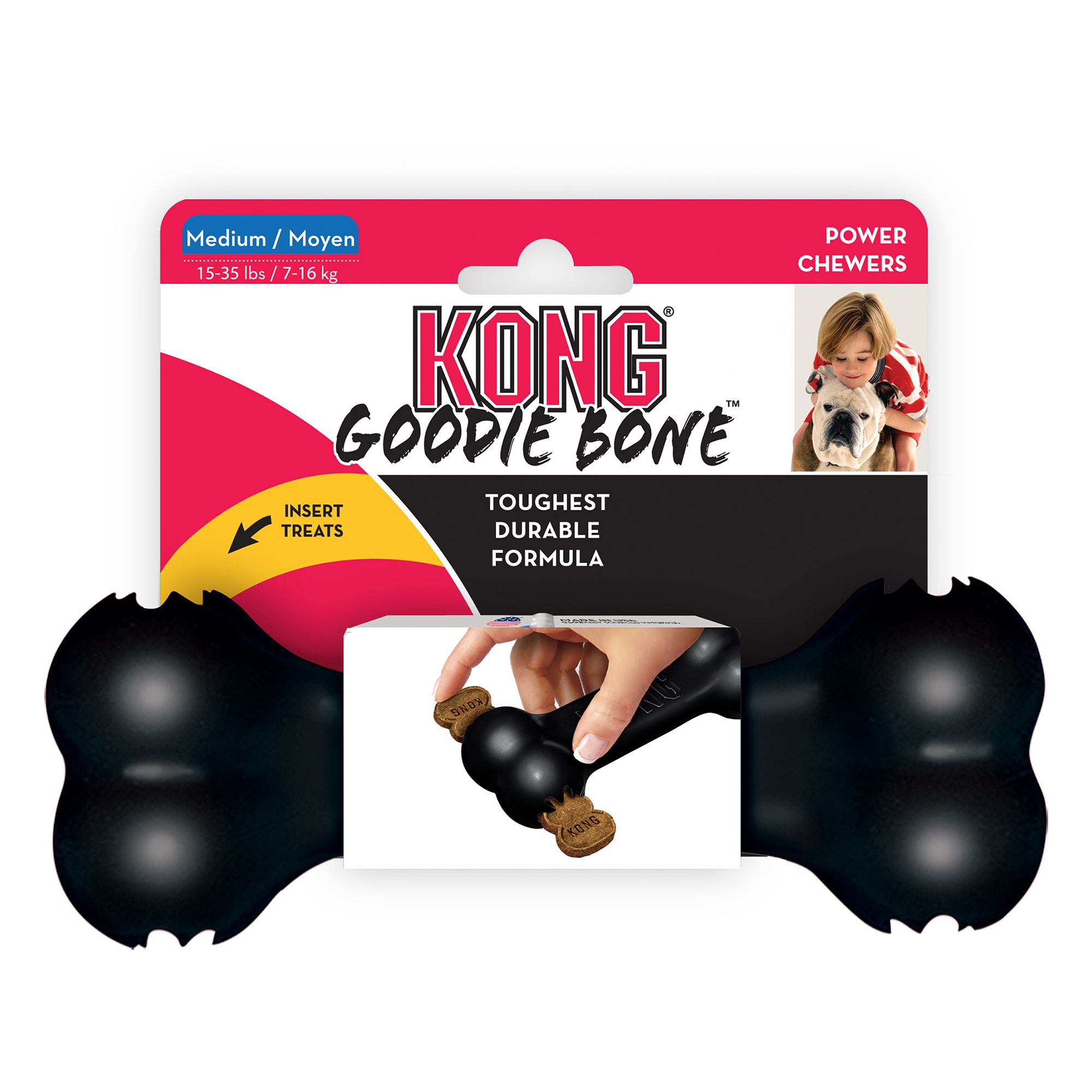 KONG® Goodie Bone™ Treat Dispensing Dog Toy dog Interactive Toys