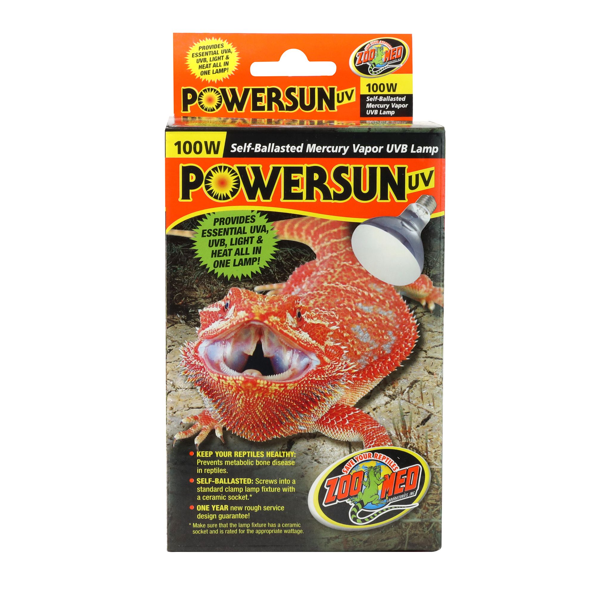 Zoo Med PowerSun Vapor UVB Reptile Lamp reptile Bulbs & Lamps PetSmart