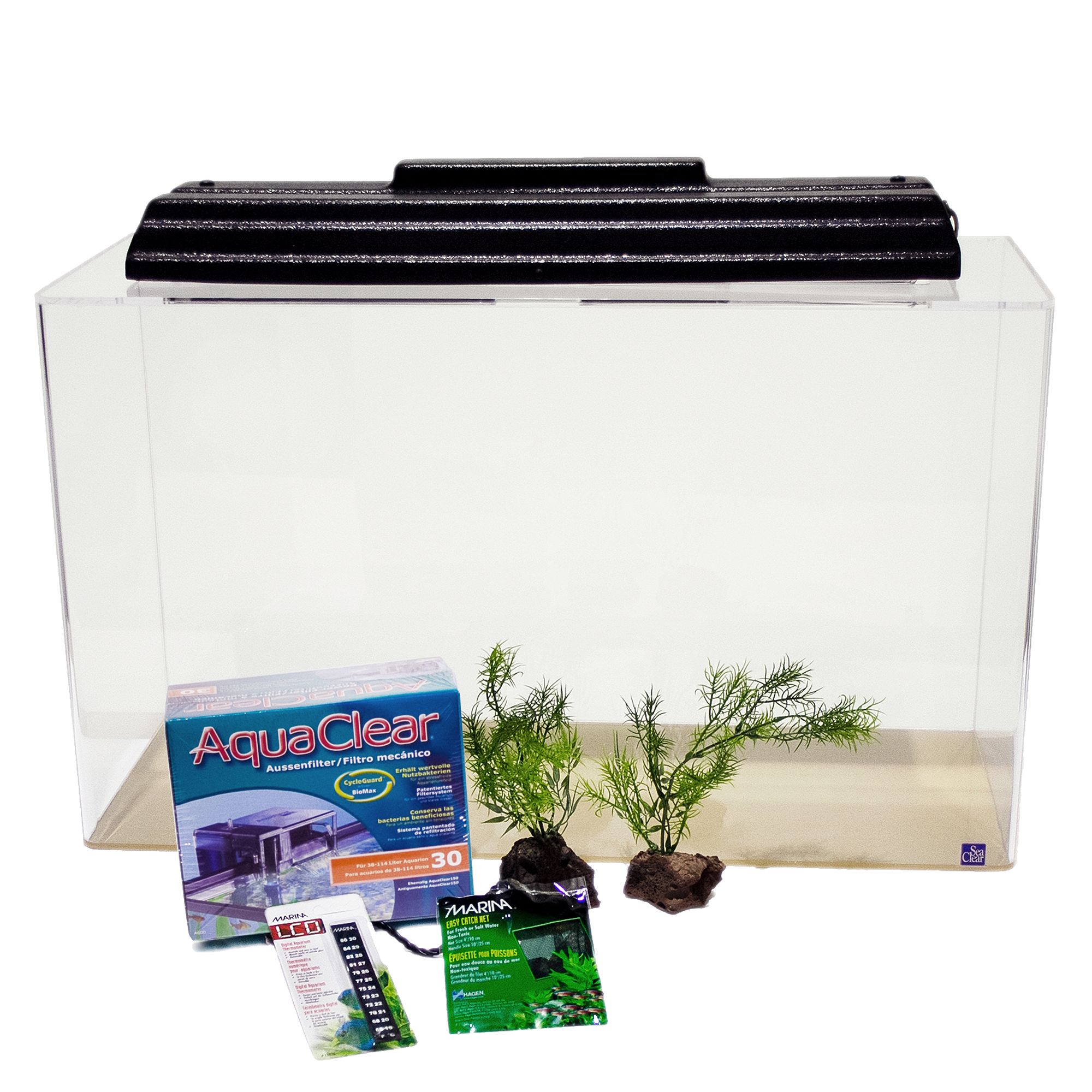 SeaClear Show Tank 29 Gallon Aquarium Kit fish Aquariums PetSmart