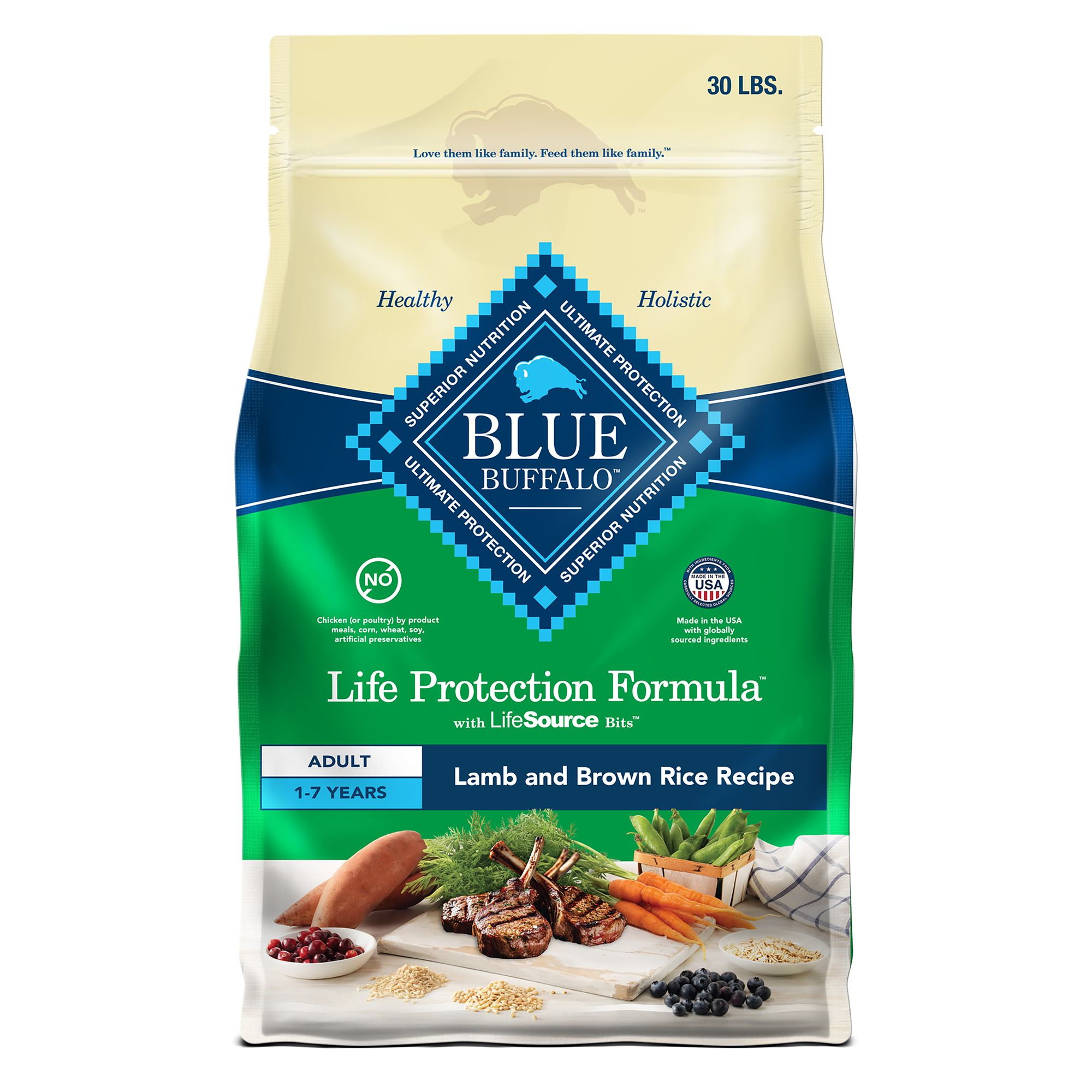 Blue Buffalo® Life Protection Formula™ Adult Dry Dog Food Natural, Lamb dog Dry Food PetSmart