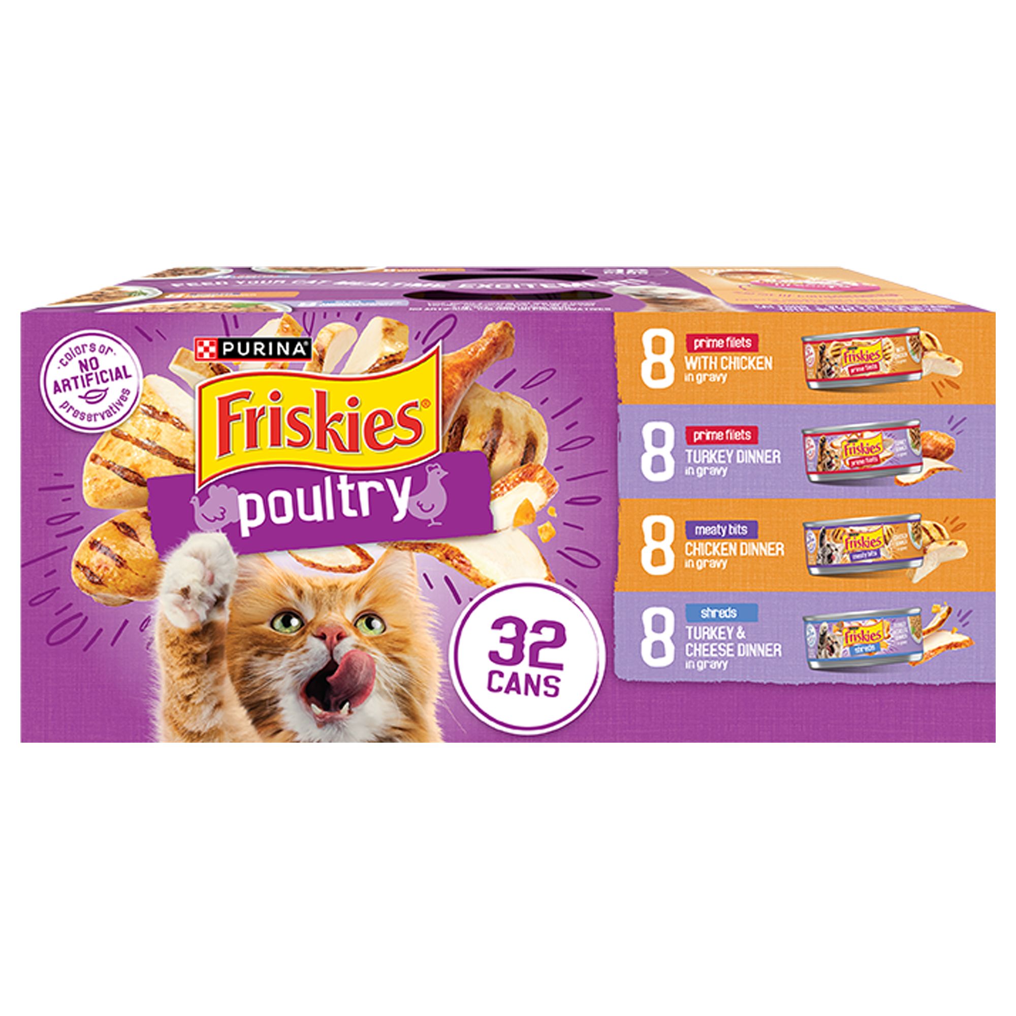 Purina® Friskies® Adult Cat Wet Food 12.93 lb., HighProtein, Real
