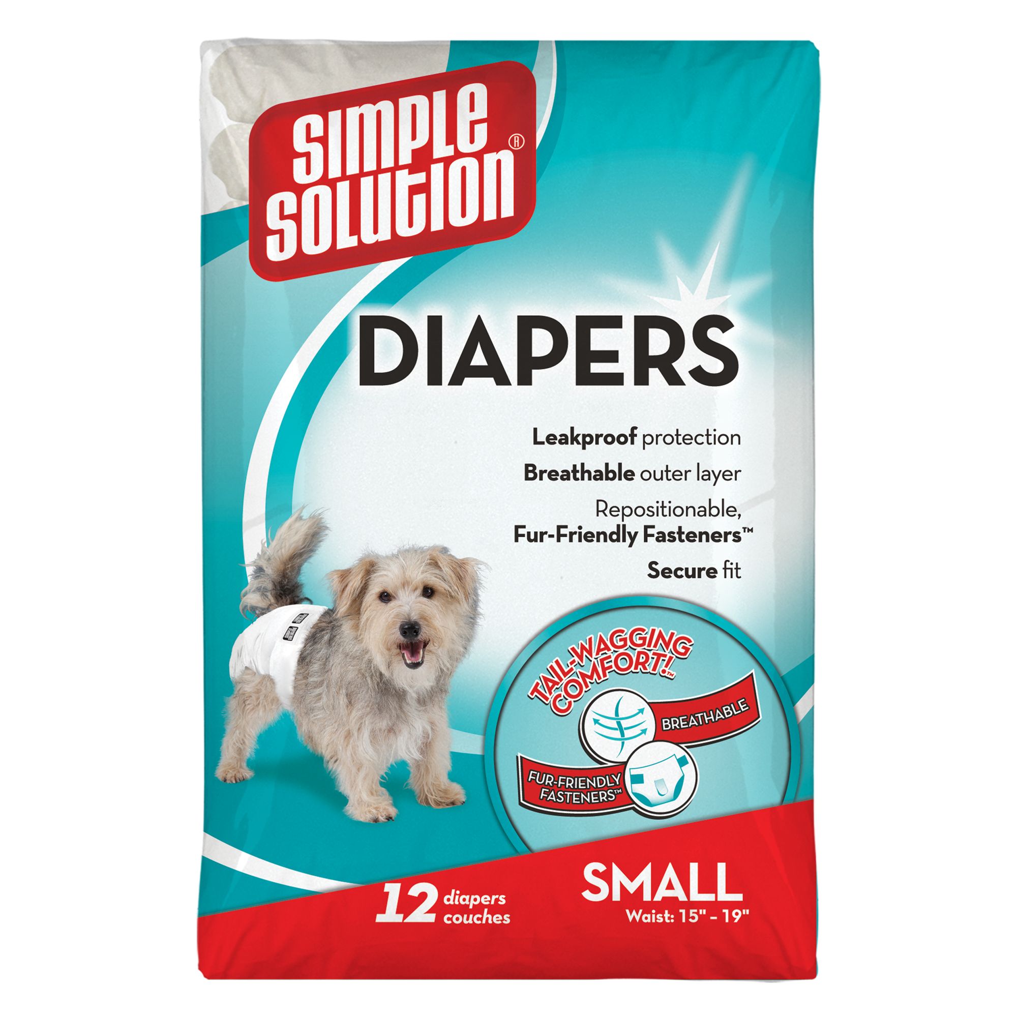 Simple Solution® Disposable Dog Diapers 12 Pack dog Potty Training