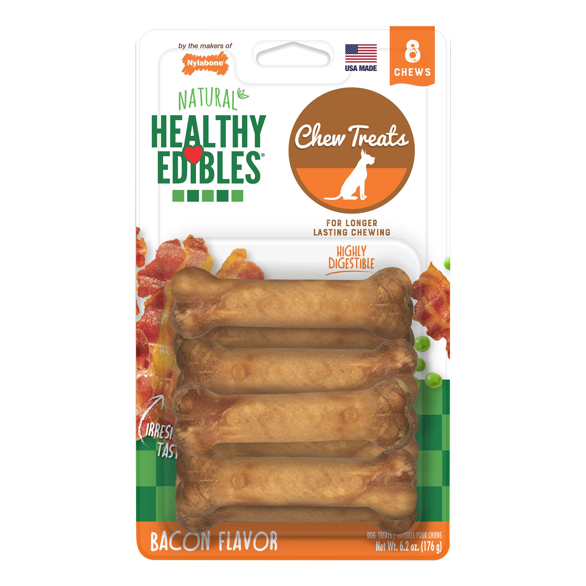 Nylabone® Healthy Edibles® Dog Treats 8 Pack dog Chewy Treats