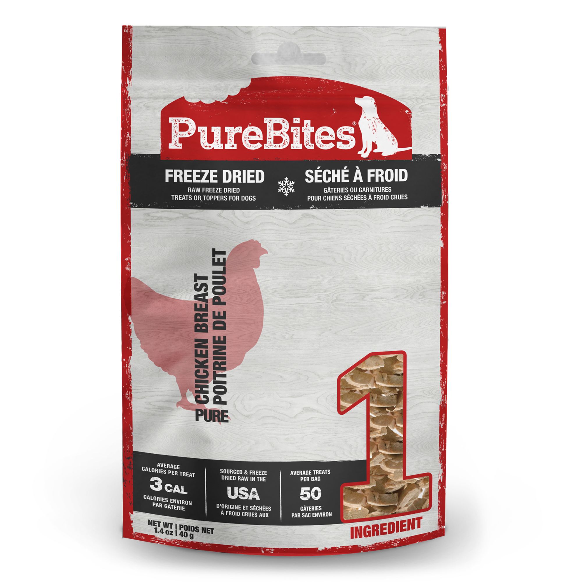 PureBites® Freeze Dried Dog Treat Chicken dog Training Treats