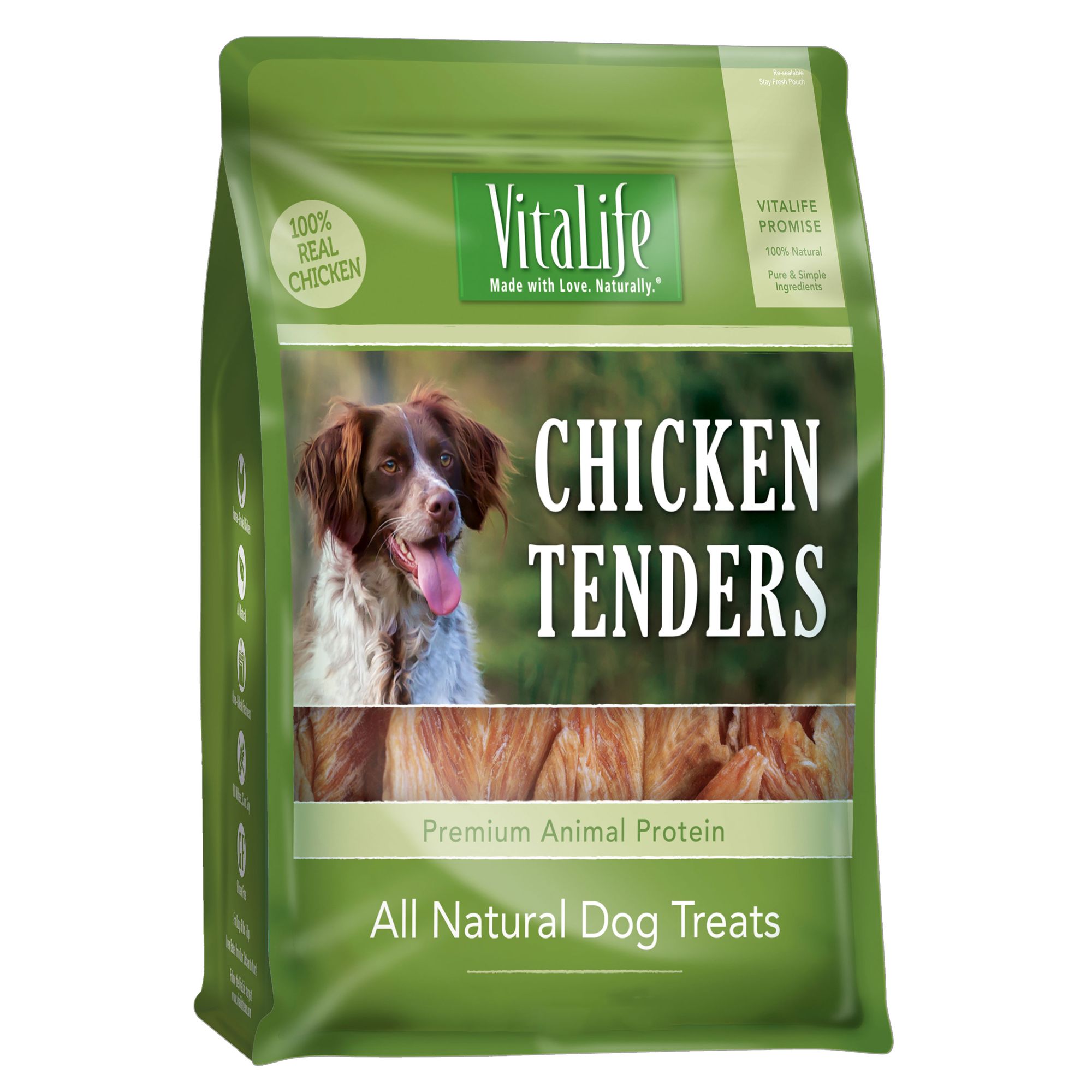 VitaLife Chicken Tenders Dog Treat Natural, Gluten Free, Chicken