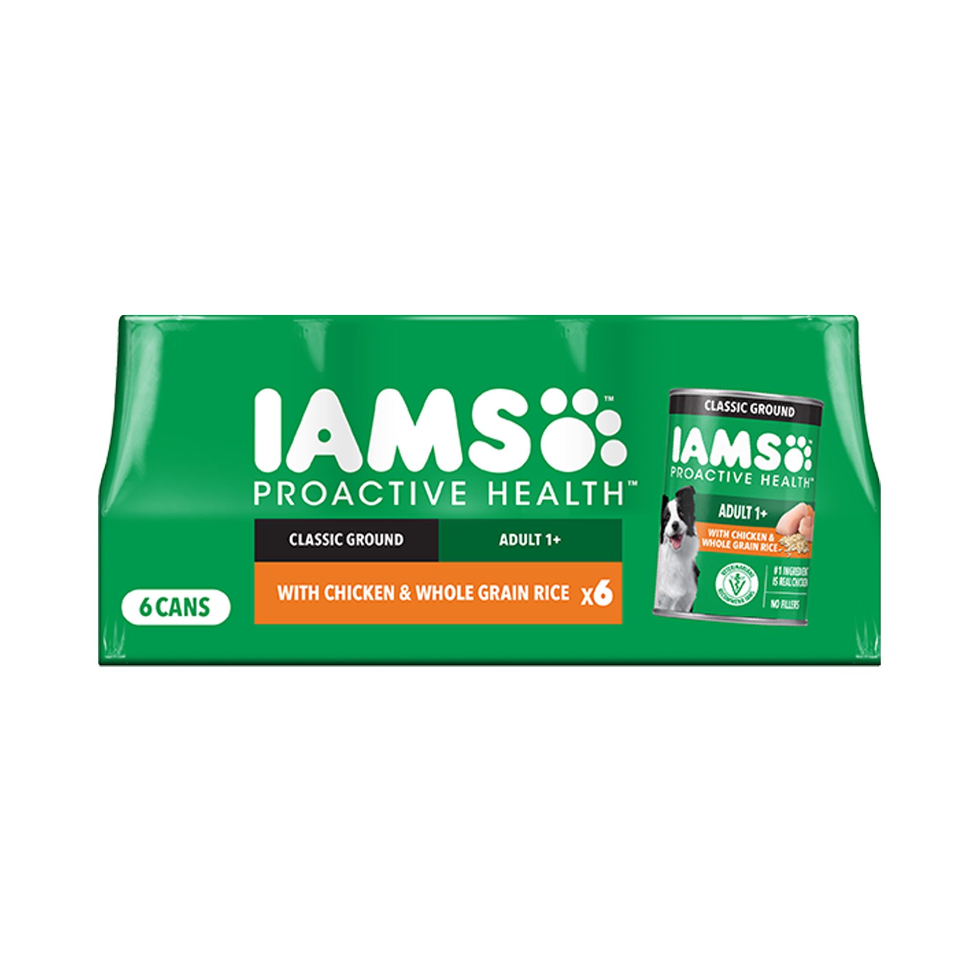Iams® Pro Active Health Adult Dog Food Chicken & Rice, Pate, 6ct