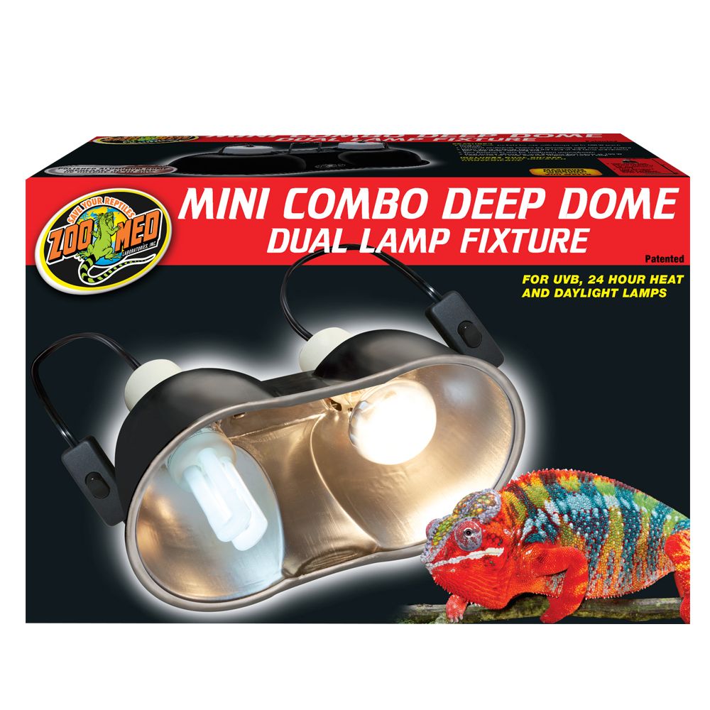 Zoo Med™ Mini Combo Deep Dome Reptile Lamp Fixture reptile Light