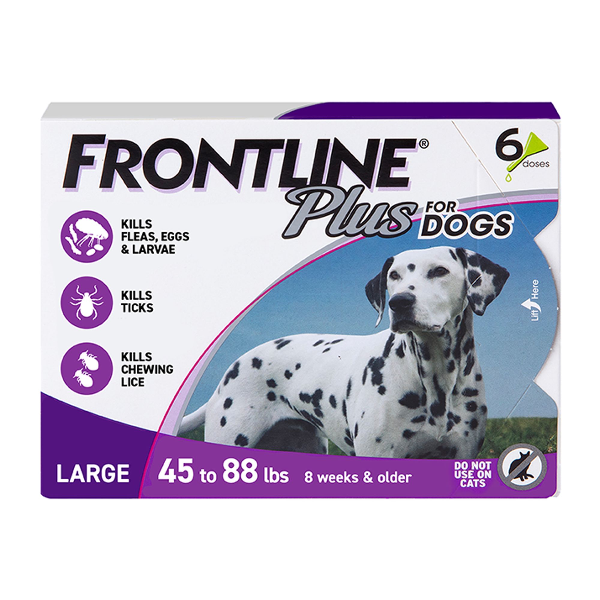 Frontline Plus Flea & Tick Dog Treatment 4588 lbs dog Spot Ons