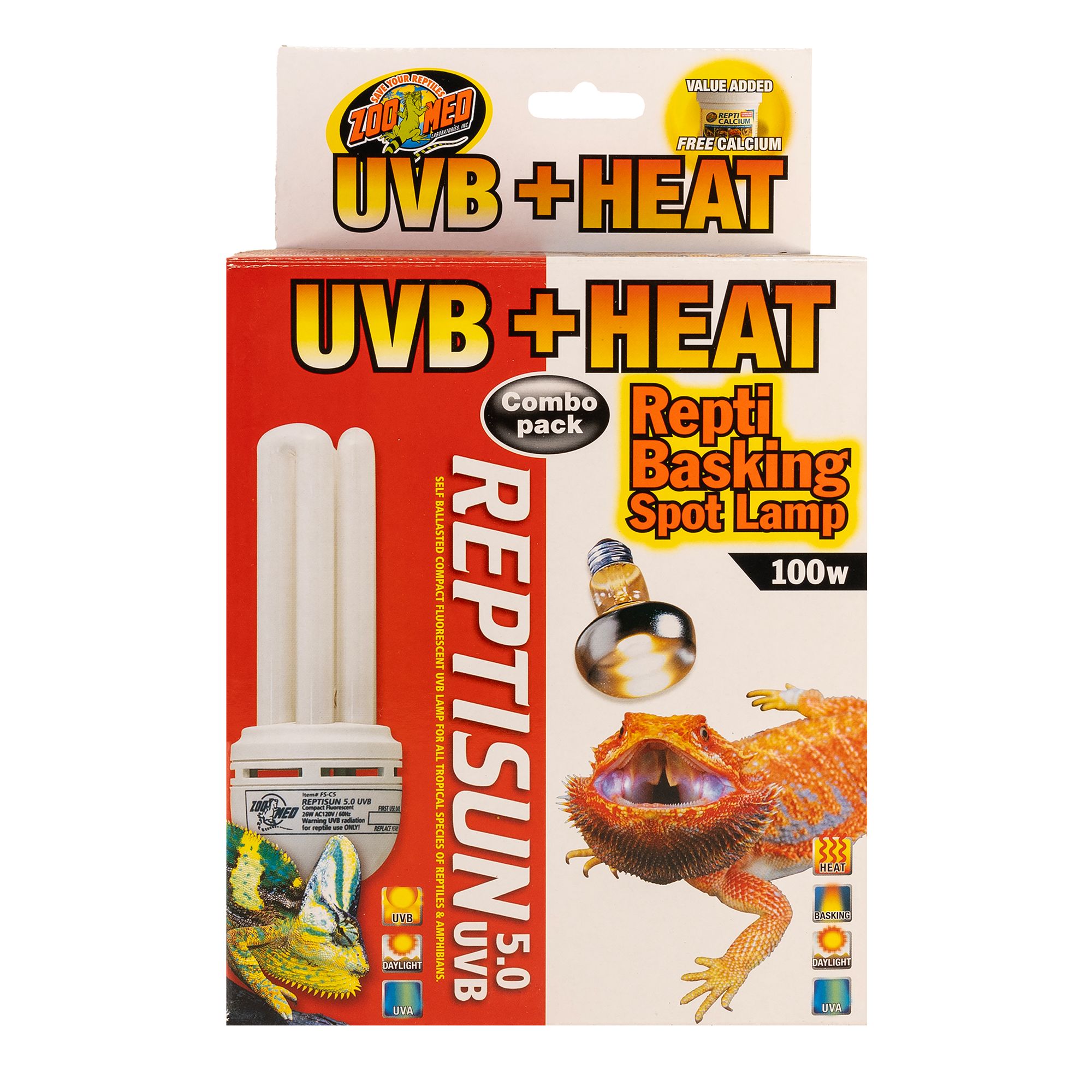 Zoo Med Heat & UVB Combo Pack Lamps reptile Bulbs & Lamps PetSmart