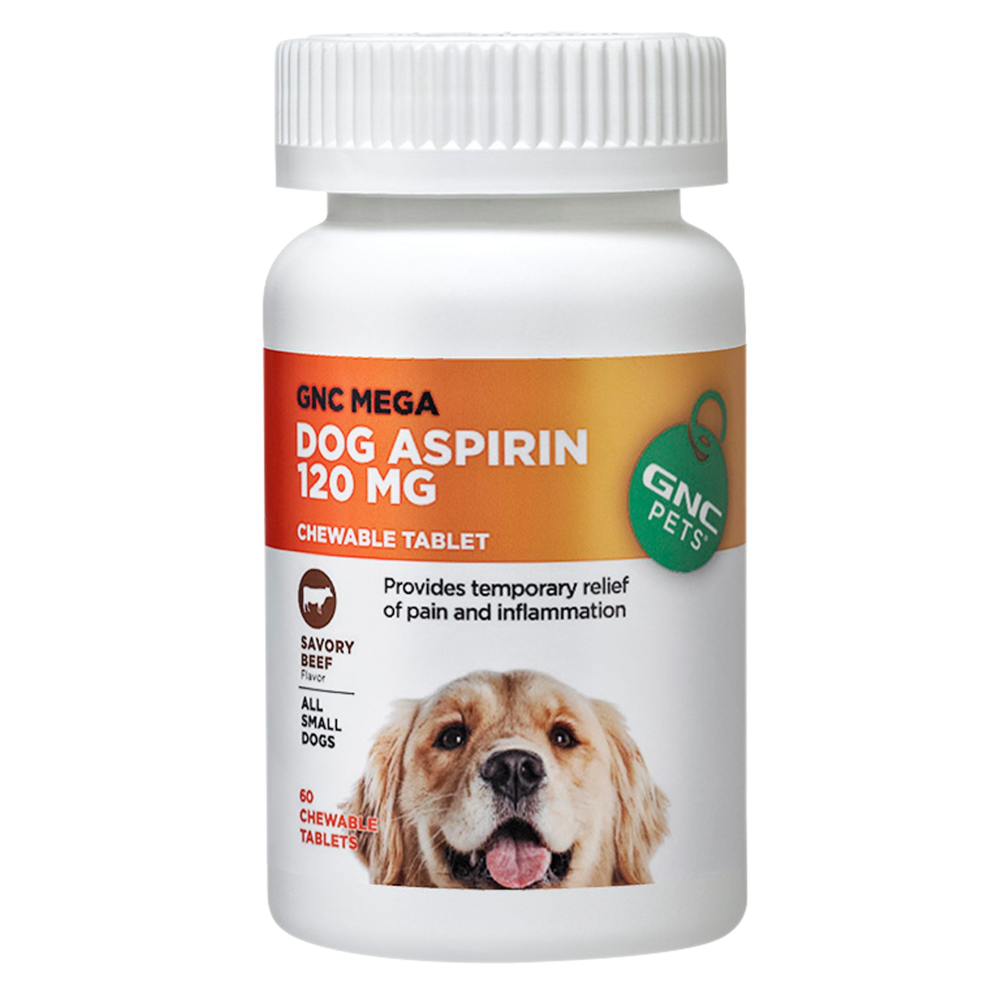 GNC Pets® Mega Dog Aspirin Chewable Tablets Beef dog Treatments