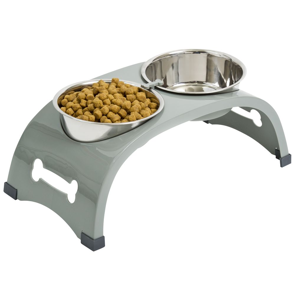 Top Paw® Elevated Arch Double Diner Dog Bowls dog Elevated Stands PetSmart