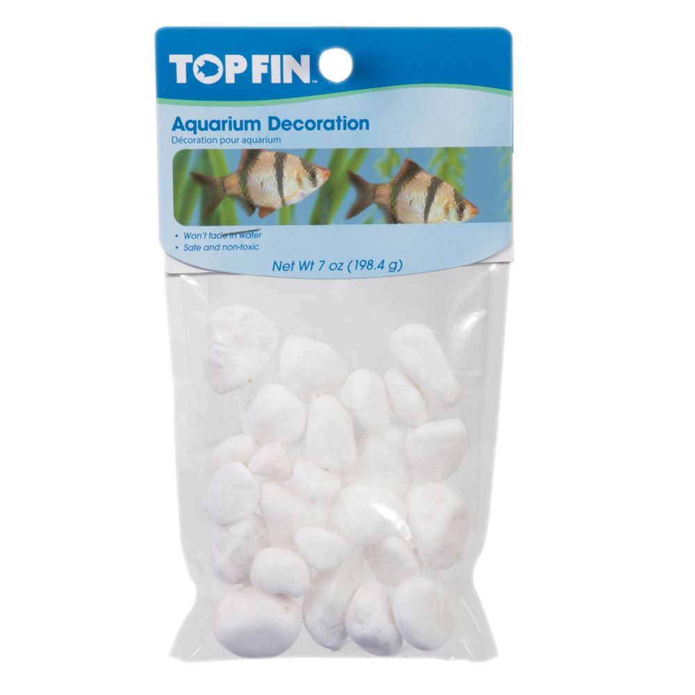 Top Fin® Stone Aquarium Décor White fish Gravel, Sand & Stones PetSmart