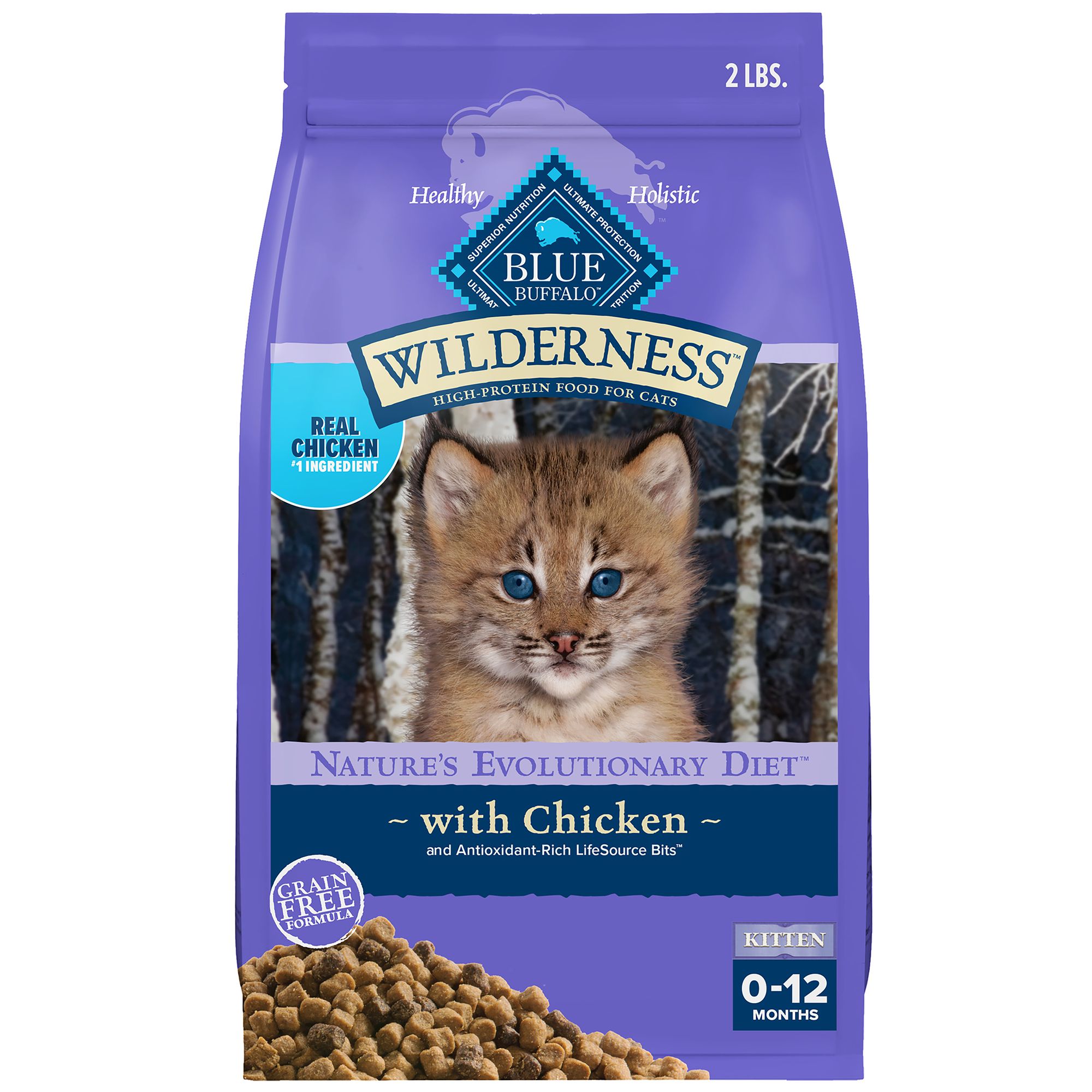 Blue Buffalo Wilderness Grain Free Kitten Food | Cat Dry Food | Petsmart