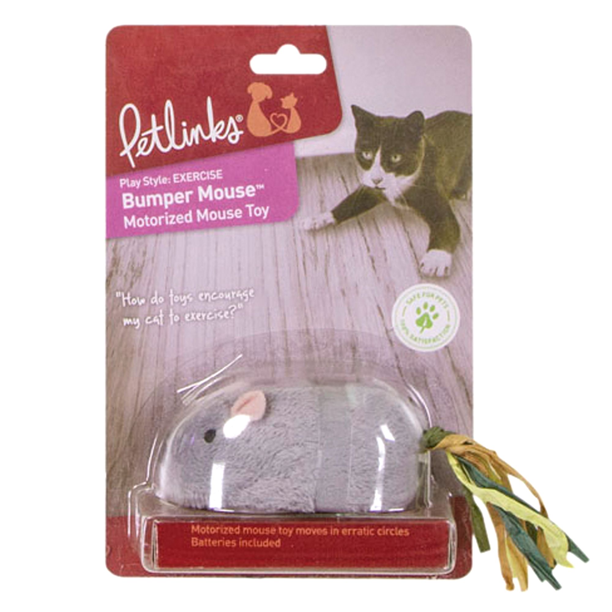 Petlinks® Bumper Mouse Motorized Cat Toy cat Electronic & Interactive