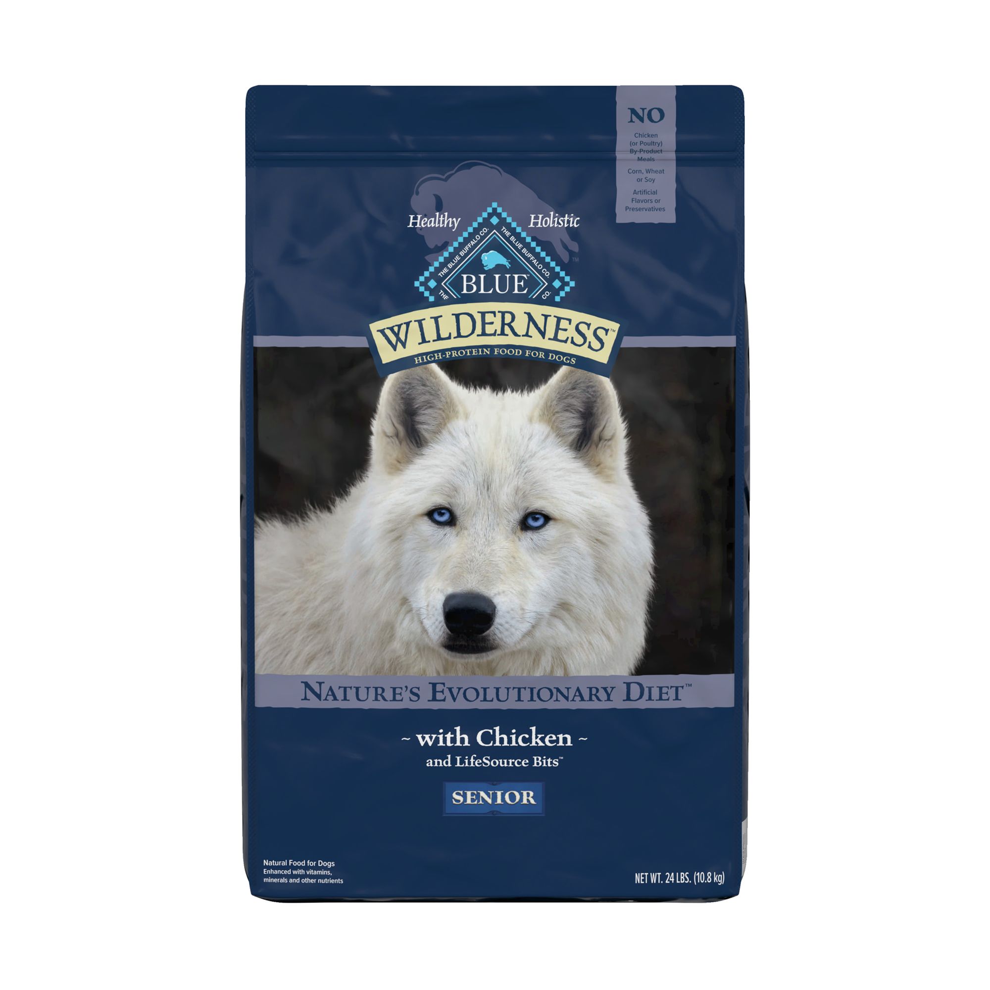 Blue Buffalo Wilderness Senior Dog Food Grain Free, Natural, Chicken