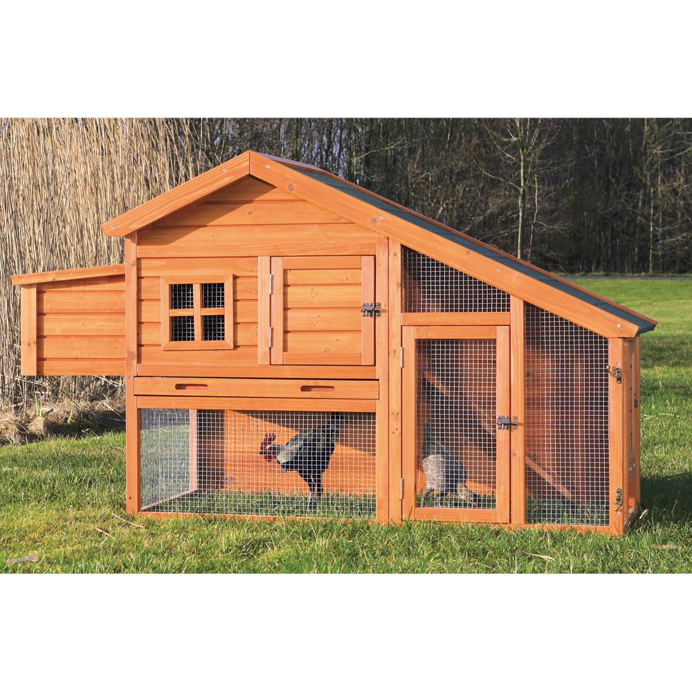TRIXIE Chicken Coop with a View bird Coops & Outdoor Habitats PetSmart