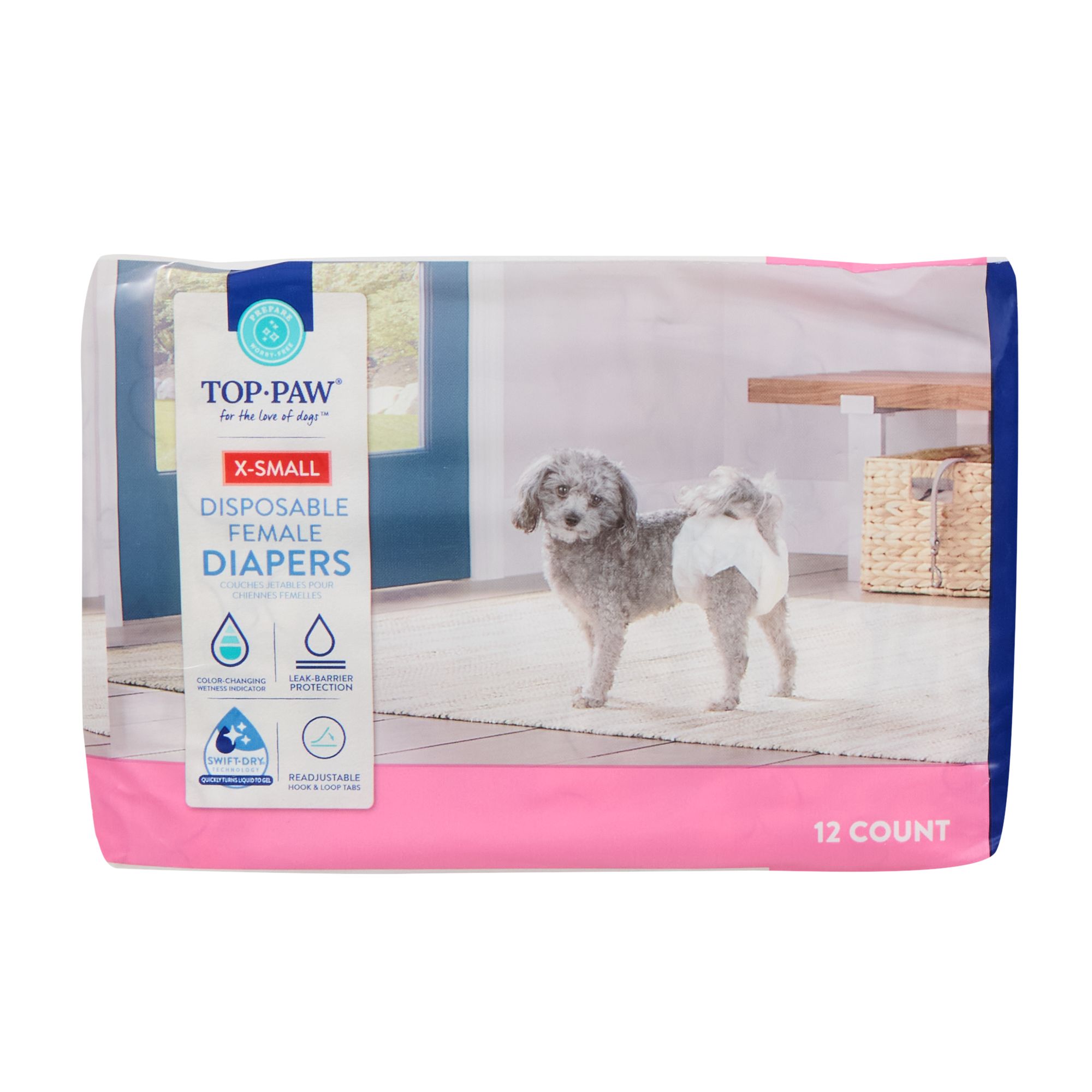 Top Paw® Disposable Dog Diapers 12 Pack dog Potty Training PetSmart