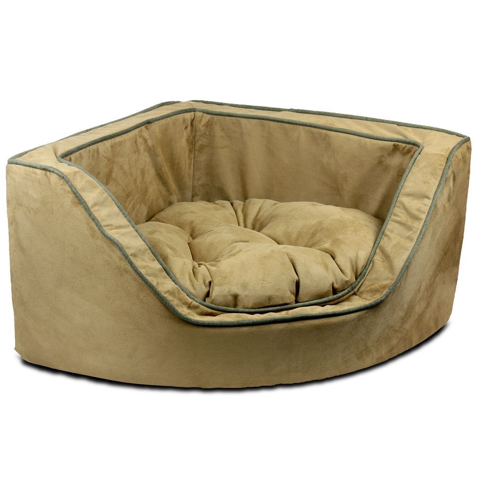 Snoozer® Luxury Overstuffed Corner Dog Bed dog Cuddler Beds PetSmart